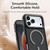iPhone 18 Pro Dual Color Skin Feel Magnetic Phone Case - Grey