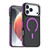 iPhone 18 Pro Dual Color Skin Feel Magnetic Phone Case - Purple