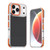 iPhone 18 Pro Dual-Color Carbon Fiber Texture Acrylic Hybrid TPU Phone Case - Orange