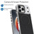 iPhone 18 Pro Dual-Color Carbon Fiber Texture Magsafe Phone Case - Black