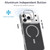 iPhone 18 Pro Dual-Color Carbon Fiber Texture Magsafe Phone Case - Gray