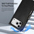 iPhone 18 Pro DUX DUCIS Lawa Series 2 in 1 Wallet Zipper Detachable MagSafe Phone Case with Lanyard - Black
