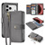 iPhone 18 Pro DUX DUCIS Lawa Series 2 in 1 Wallet Zipper Detachable MagSafe Phone Case with Lanyard - Grey