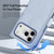 iPhone 18 Pro DUX DUCIS Lawa Series 2 in 1 Wallet Zipper Detachable MagSafe Phone Case with Lanyard - Light Blue