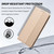 iPhone 18 Pro Embossed Meander Pattern RFID Vegan Leather Phone Case - Beige