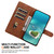 iPhone 18 Pro Ethnic Pattern Embossed Vegan Leather Phone Case - Brown