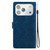iPhone 18 Pro Ethnic Pattern Embossed Vegan Leather Phone Case - Dark Blue