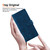 iPhone 18 Pro Ethnic Pattern Embossed Vegan Leather Phone Case - Dark Blue