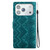 iPhone 18 Pro Ethnic Pattern Embossed Vegan Leather Phone Case - Green