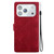 iPhone 18 Pro Ethnic Pattern Embossed Vegan Leather Phone Case - Red