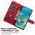 iPhone 18 Pro Ethnic Pattern Embossed Vegan Leather Phone Case - Red
