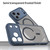 iPhone 18 Pro Fan Dun Series TPU Hybrid PC Frosted Magsafe Phone Case - Blue