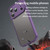 iPhone 18 Pro Fan Dun Series TPU Hybrid PC Frosted Phone Case - Purple