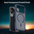 iPhone 18 Pro Fanying Series PC Hybrid TPU Translucent Frosted MagSafe Phone Case - Cyan Blue