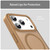 iPhone 18 Pro Fanying Series PC Hybrid TPU Translucent Frosted MagSafe Phone Case - Desert Gold
