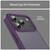 iPhone 18 Pro Fanying Series PC Hybrid TPU Translucent Frosted Phone Case - Crystal Purple