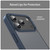 iPhone 18 Pro Fanying Series PC Hybrid TPU Translucent Frosted Phone Case - Cyan Blue