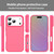 iPhone 18 Pro Fanying Series PC Hybrid TPU Translucent Frosted Phone Case - Rose Red