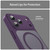 iPhone 18 Pro Fanying Series Precision Camera Hole PC Hybrid TPU Translucent Frosted Magnetic Phone Case - Crystal Purple