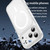 iPhone 18 Pro Fanying Series Precision Camera Hole PC Hybrid TPU Translucent Frosted Magnetic Phone Case - Matte White