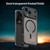 iPhone 18 Pro Fanying Series Precision Camera Hole PC Hybrid TPU Translucent Frosted Magnetic Phone Case - Translucent Black