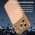 iPhone 18 Pro Fanying Series Precision Camera Hole PC Hybrid TPU Translucent Frosted Phone Case - Desert Gold