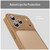 iPhone 18 Pro Fanying Series Precision Camera Hole PC Hybrid TPU Translucent Frosted Phone Case - Desert Gold