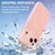 iPhone 18 Pro Fine Hole Glossy Glitter Magnetic TPU Phone Case with Same Color Hand Strap - Pink