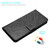 iPhone 18 Pro Flower Embossed Leather Phone Case - Black