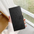 iPhone 18 Pro Flower Embossed Leather Phone Case - Black