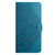 iPhone 18 Pro Flower Embossed Leather Phone Case - Blue