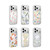 iPhone 18 Pro Flower Pattern IMD Glitter Magnetic Phone Case - Warm Orange Blossom