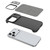 iPhone 18 Pro Frameless Half-Wrapped Carbon Fiber Texture PC Magnetic Phone Case - Black
