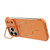 iPhone 18 Pro Frameless Half-Wrapped Carbon Fiber Texture PC Magnetic Phone Case - Orange