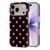 iPhone 18 Pro Full Coverage IMD Printed Retro Large Dots Pattern TPU Phone Case - Black