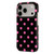 iPhone 18 Pro Full Coverage IMD Printed Retro Large Dots Pattern TPU Phone Case - Black