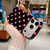 iPhone 18 Pro Full Coverage IMD Printed Retro Large Dots Pattern TPU Phone Case - Black