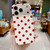 iPhone 18 Pro Full Coverage IMD Printed Retro Large Dots Pattern TPU Phone Case - White