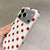 iPhone 18 Pro Full Coverage IMD Printed Retro Large Dots Pattern TPU Phone Case - White