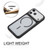 iPhone 18 Pro GEBEI Skin Feel Starry Dot Magnetic Phone Case - Black