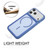 iPhone 18 Pro GEBEI Skin Feel Starry Dot Magnetic Phone Case - Blue