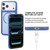 iPhone 18 Pro GEBEI Skin Feel Starry Dot Magnetic Phone Case - Blue