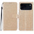 iPhone 18 Pro Glitter Powder Flip Leather Phone Case - Gold