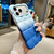 iPhone 18 Pro Gradient Cloud Square TPU Phone Case - Glaciers Oceans