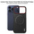iPhone 18 Pro imak Ruiyi Series Red Ring Carbon Fiber Texture Magnetic Phone Case - Black