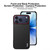 iPhone 18 Pro imak Ruiyi Series Red Ring Carbon Fiber Texture Phone Case - Black