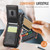iPhone 18 Pro JEEHOOD J06 British Style RFID MagSafe Card Bag PU Phone Case - Black