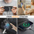iPhone 18 Pro JEEHOOD J06 British Style RFID MagSafe Card Bag PU Phone Case - Black