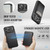iPhone 18 Pro JEEHOOD J10 Flip Card Bag MagSafe Split RFID Leather Phone Case - Black