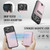 iPhone 18 Pro JEEHOOD J10 Flip Card Bag MagSafe Split RFID Leather Phone Case - Pink